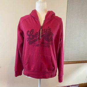 Old Navy Magenta Graphic Hoodie Sz L